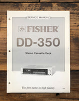 Fisher DD-350 Cassette  Service Manual *Original*