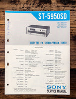 Sony ST-5950SD Tuner  Service Manual *Original*