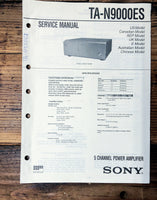 Sony TA-N9000ES Amplifier  Service Manual *Original*