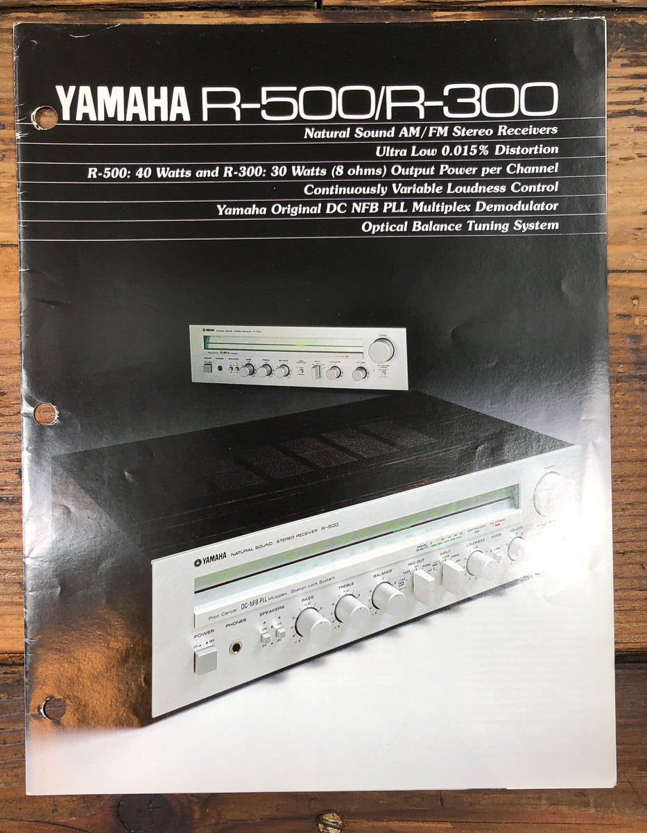 Yamaha R-300 R-500 Receiver Dealer Brochure Brochure *Original*