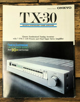 Onkyo TX-30 Receiver 3 pg Dealer Brochure  *Original*