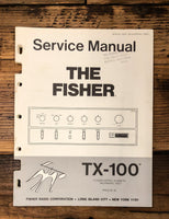 Fisher TX-100 Tuner  Service Manual *Original*