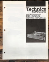 Technics SE-9060 Amplifier  Owners / User Manual *Original*