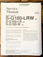 Pioneer CS-Q180 LRW LR W Speaker  Service Manual *Original*