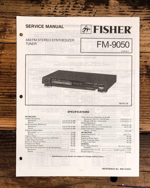 Fisher FM-9050 Tuner  Service Manual *Original*