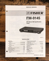 Fisher FM-9145 Tuner  Service Manual *Original*