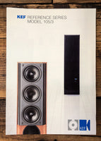 KEF Reference Model 105/3 Speaker 3pg  Dealer Brochure *Orig*