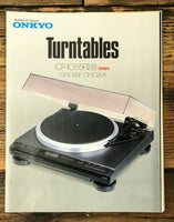 Onkyo CP-1046F CP-1026A CP-1055F II Turntable 3 pg Dealer Brochure  *Original*