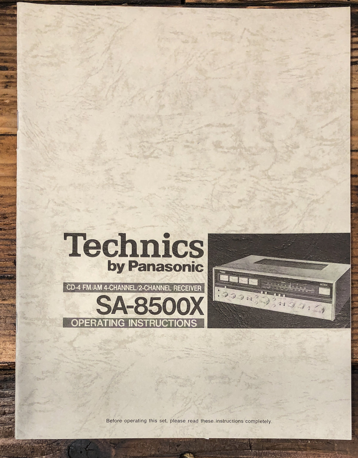 Technics SA-8500X Receiver Owners / User Manual *Original*