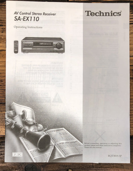 Technics SA-EX110 Receiver Owners / User Manual *Original*