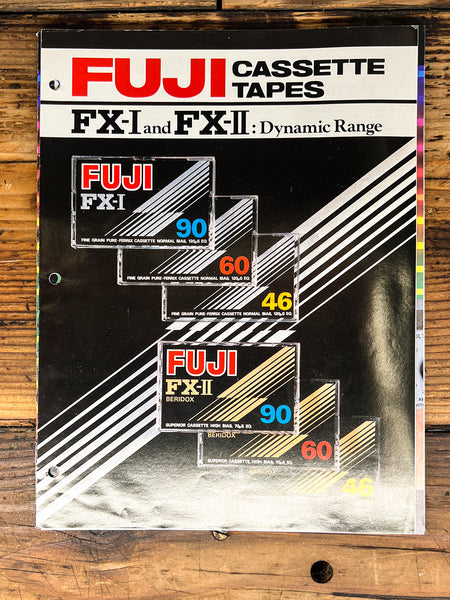 Fuji FX-I FX-II Cassette Technical Data / Specs 3pg Dealer Brochure *Orig*