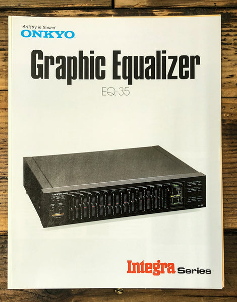 Onkyo EQ-35  3 pg Dealer Brochure  *Original*