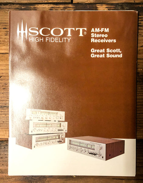 Scott R306 R316 R326 R336 Receiver 3pg Dealer Brochure *Orig*