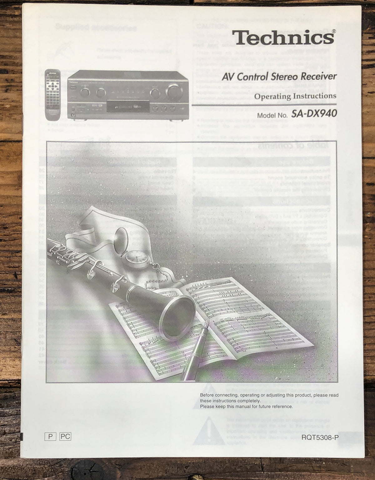 Technics SA-DX940 Receiver Owners / User Manual *Original*