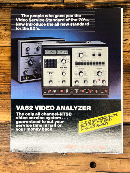 Sencore VA62 Video Analyzer 7pg Foldout Brochure Poster *Orig*