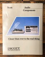 Scott 658DM 528T 458A 418A 558T Hifi Components 3pg Dealer Brochure *Orig*