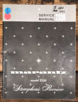 Marantz Model 2330 Receiver Service Manual *Original*