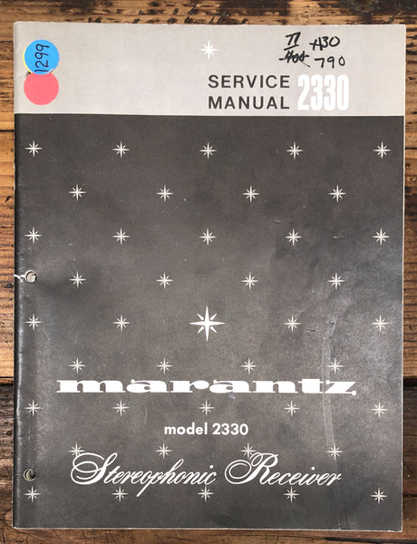 Marantz Model 2330 Receiver Service Manual *Original*