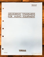 Yamaha Measuring Standards for Audio Equipment  Technical Guide  *Original*