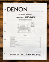 Denon UD-M5 CD Receiver  Service Manual *Original*
