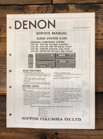 Denon D-200 Stereo  Service Manual *Original*