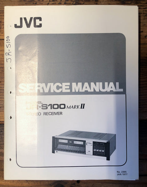 JVC JR-S100 MK2 / II Receiver  Service Manual *Original*