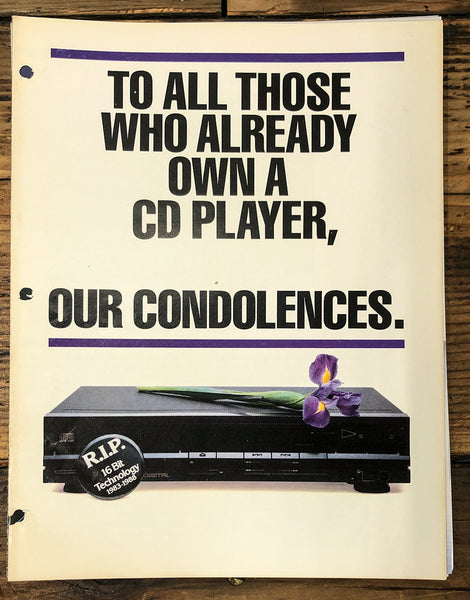 Onkyo DX-7500 CD Player 3 pg Dealer Brochure  *Original*