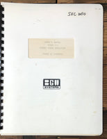 BGW Systems Model 110 Amplifier  Owner / User Manual *Original*