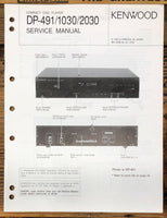Kenwood DP-491 DP-1030 DP-2030 CD Player  Service Manual *Original*