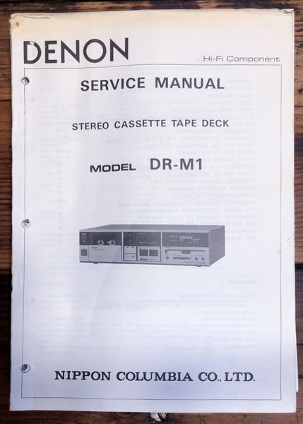 Denon DR-M1 Cassette  Service Manual *Original*