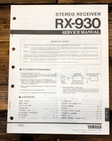 Yamaha RX-930 Receiver  Service Manual *Original*
