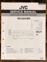 JVC RX-554 VBK Receiver  Service Manual *Original*