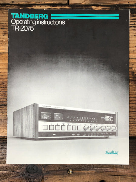 Tandberg TR-2075 Receiver Owners / User Manual *Original*