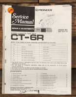 Pioneer CT-6R Cassette  Service Manual *Original*