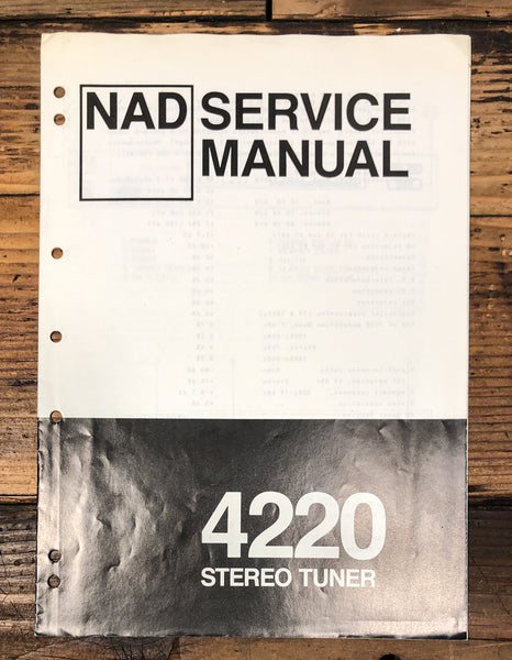 NAD Model 4220 Tuner Service Manual *Original*