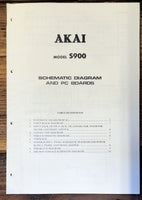 Akai S900  Schematic Manual  *Original*