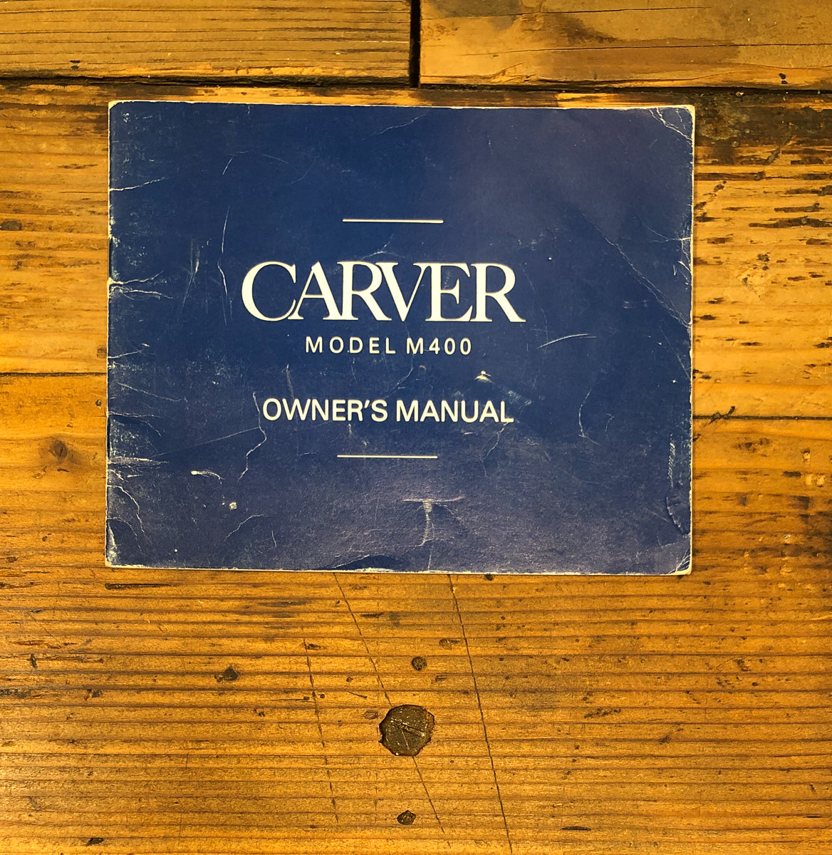 Carver M-400 M400 Amplifier Owners / User Manual *Original*