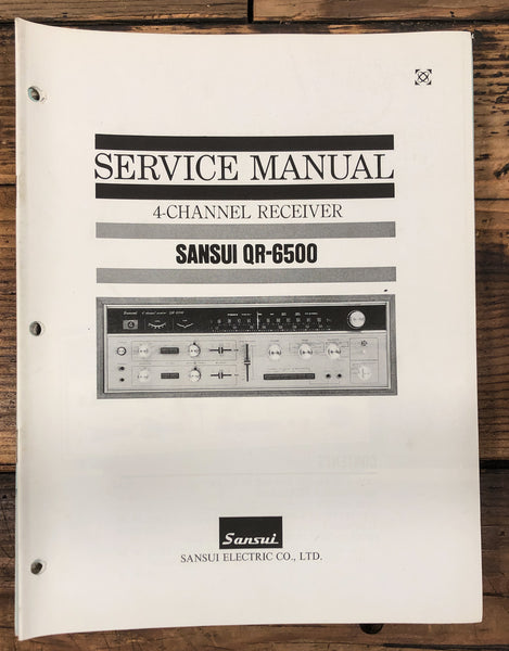 Sansui QR-6500 Receiver  Service Manual *Original*