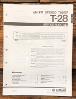 Yamaha T-28 Tuner  Service Manual *Original*