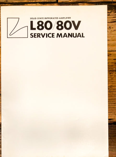 Luxman L-80 L80V L-80V Amplifier Service Manual *Original*