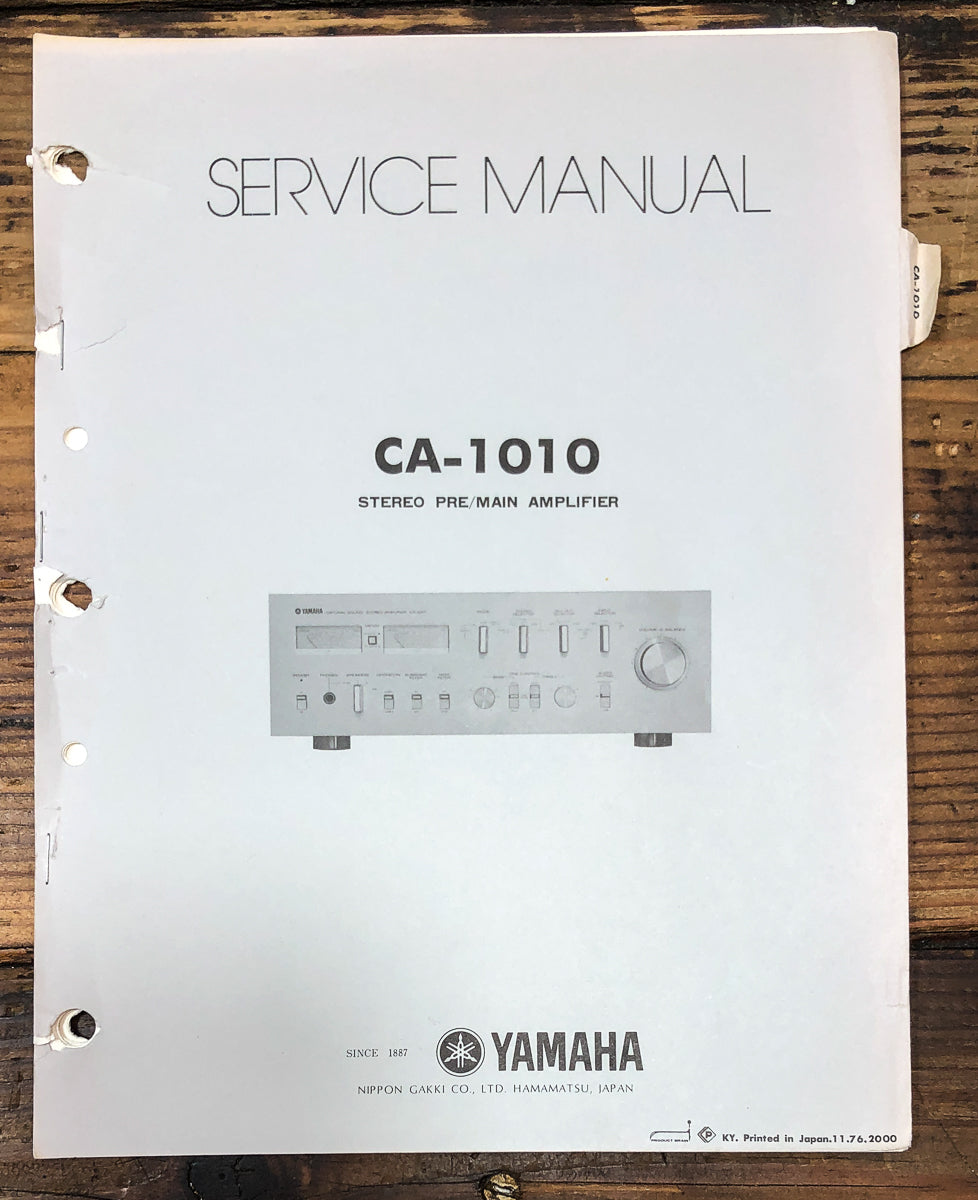 Yamaha CA-1010 Amplifier Service Manual *Original*