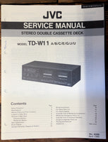JVC TD-W11   Service Manual *Original*