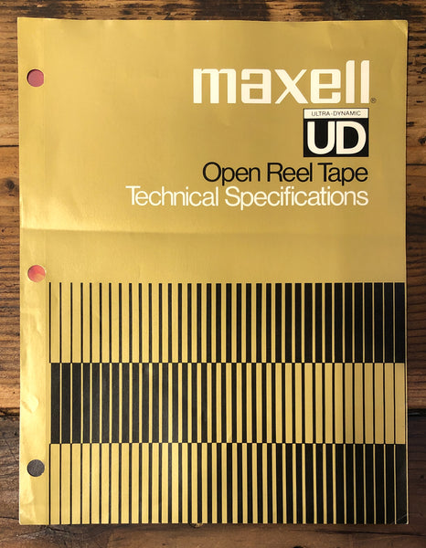 Maxell UD Open Tape 3pg Dealer Brochure *Orig*