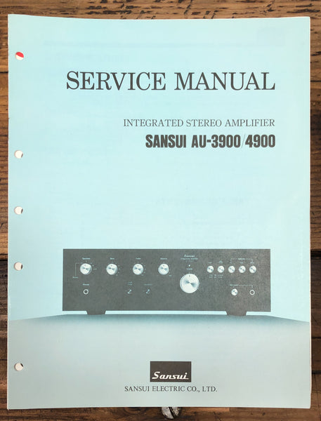 Sansui AU-3900 AU-4900 Amplifier  Service Manual *Original*
