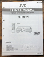 JVC RX-315 RX-315TN Receiver Owner & Service Manual  *Original*