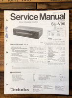 Technics SU-V96 Amplifier  Service Manual *Original*