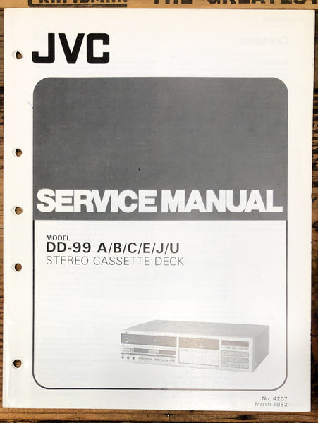 JVC DD-99 Cassette  Service Manual *Original*