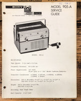 Sony Model 905 905A Tape Recorder  Service Manual *Original*