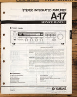 Yamaha A-17 Amplifier  Service Manual *Original*