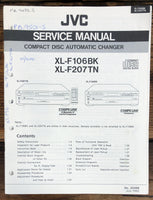 JVC XL-F106 XL-F207 BK TN CD Player  Service Manual *Original*